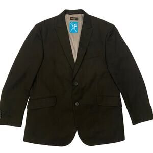 Men's Marc Ecko Size 42S Cut & Sew Two Button Black Blazer Sports Coat Jacket